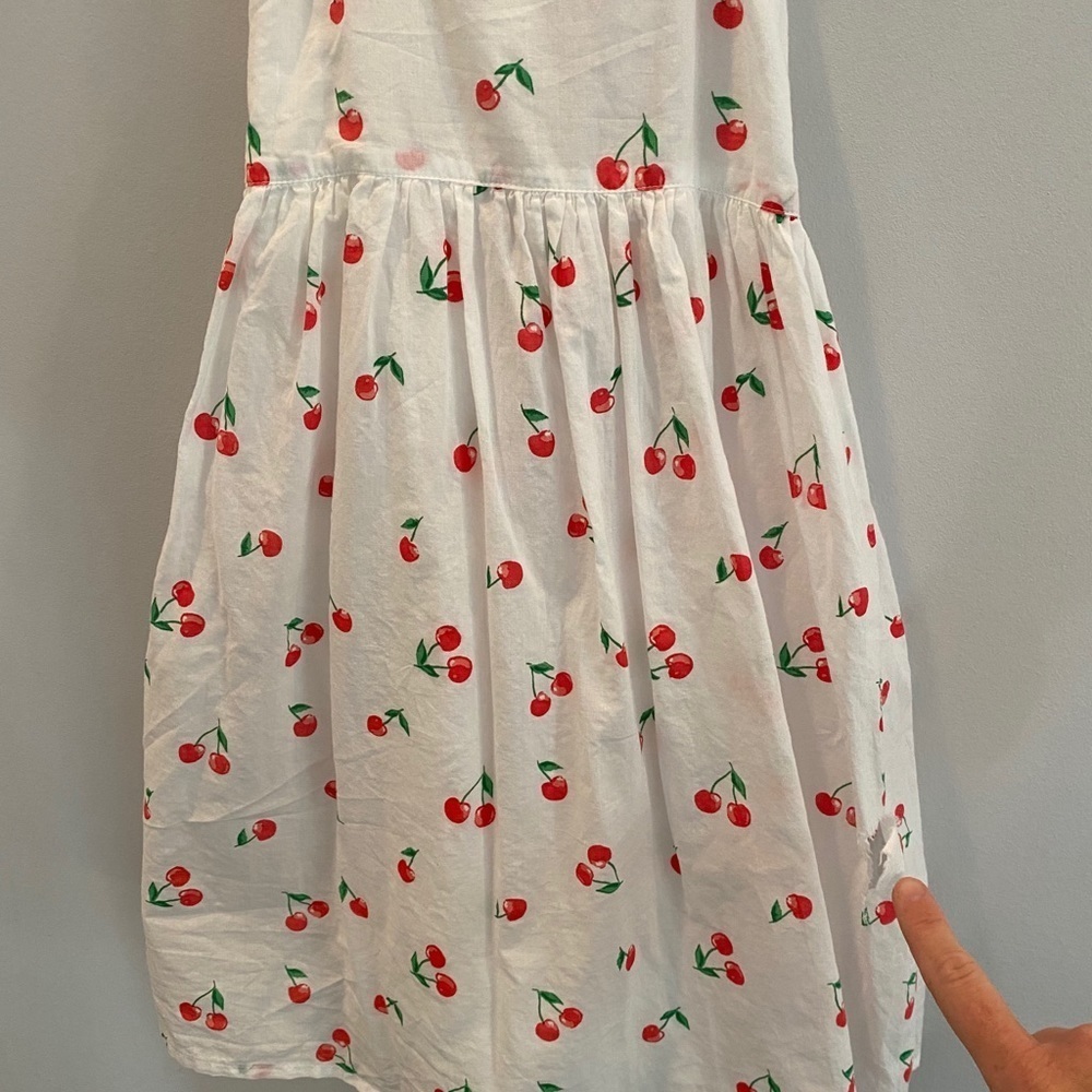 Sunuva Cherries Pinafore Girls Dress - Picture 8 of 9